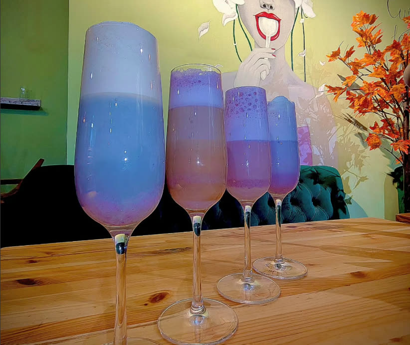 Ube latte