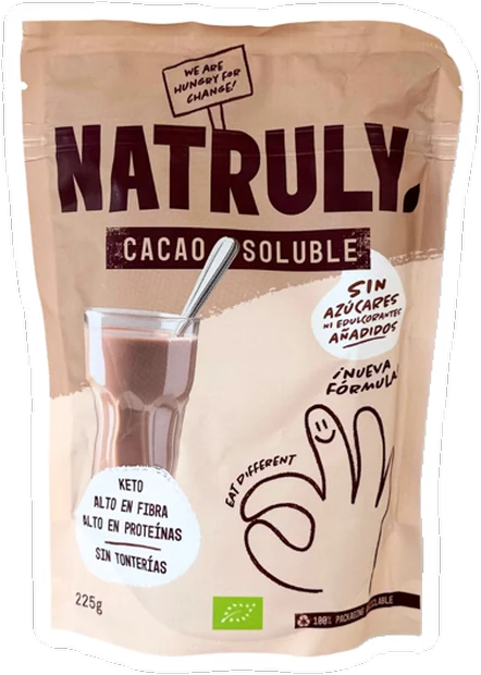 Cacao soluble de natruly, a la venta en Cachitos