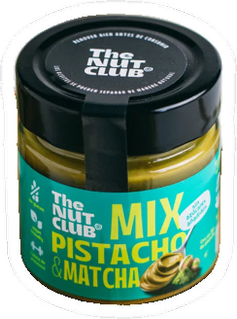 Crema de pistacho y matcha de The Nut Club, a la venta en Cachitos