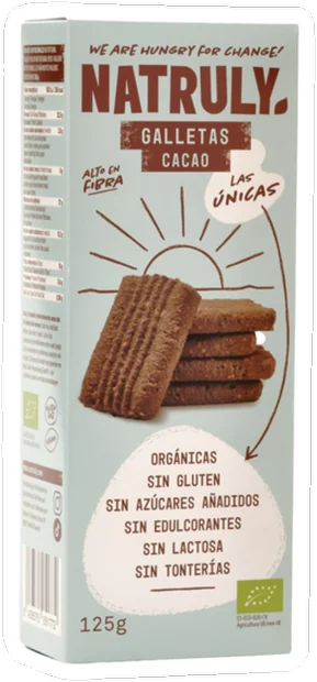 Galletas de cacao de natruly, a la venta en Cachitos
