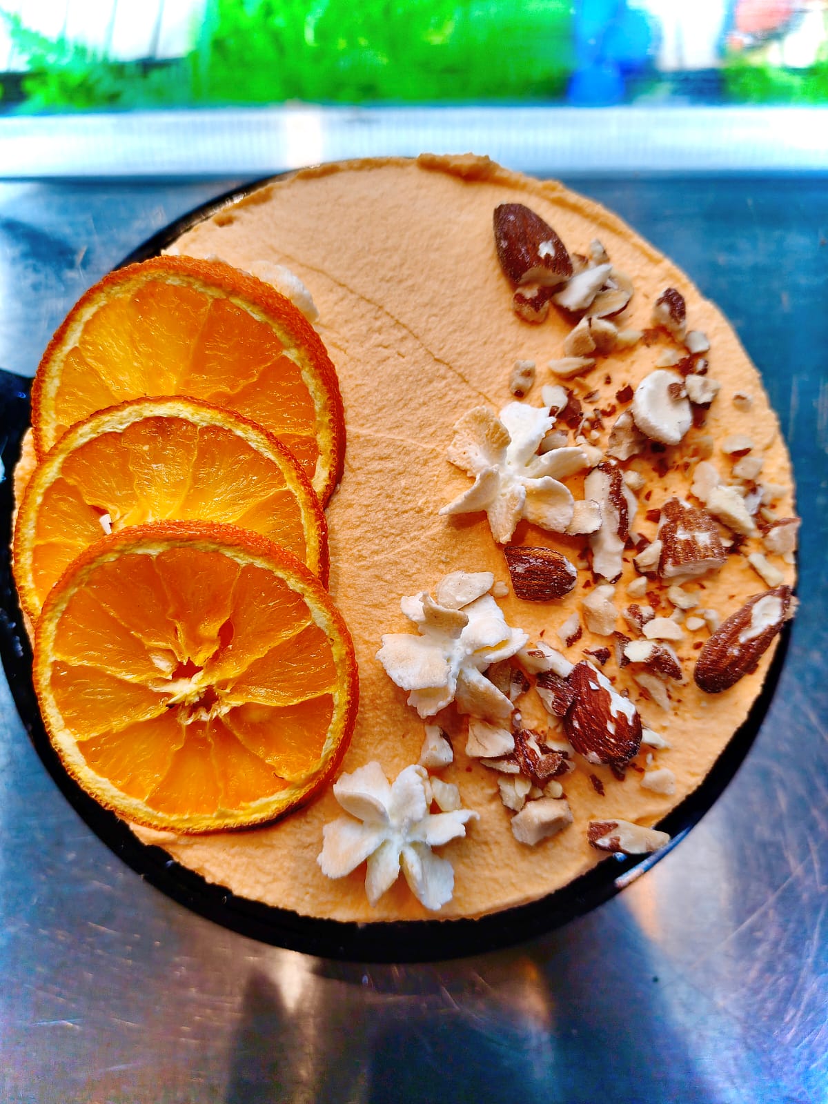 Tarta de naranja y almendra